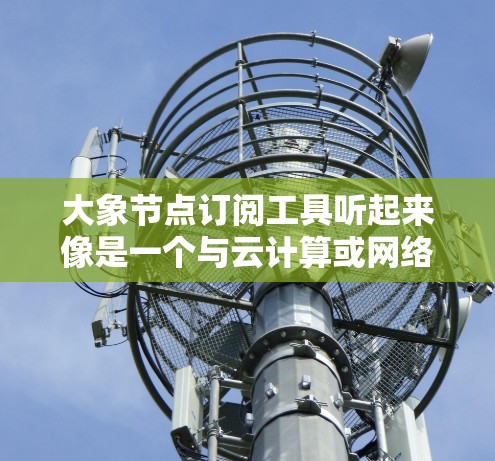 大象节点订阅工具听起来像是一个与云计算或网络资源管理相关的工具，用于订阅或管理某种服务或资源。以下是一些可能与之相关的信息和建议